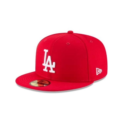 Los Angeles Dodgers Gorra | New Era MLB Basic 59fifty Fitted Cap Mexico - Rojos